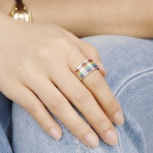 REDUCED Stainless Steel Unisex LGBTQ Pride Ring S7